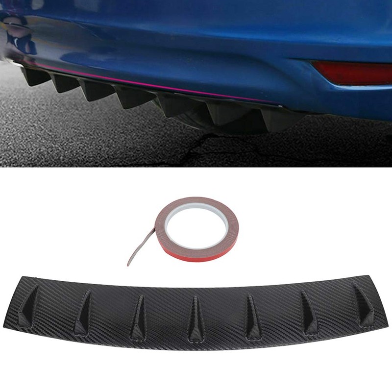AINTIER Shark Fin Rear Lower Bumper Lip Diffuser Spoiler 7