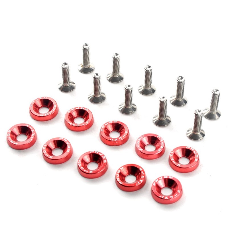 Car Styling Universal Anodised Aluminium Washers M6 x 20 Steel