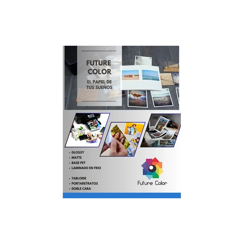 Papel Fotográfico Glossy Carta 220gr 20 Hjs Pack 10 Paq