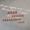 Bhidenaw Nail Tips, 24 Pieces, Nail Tips, Short, Japanese Style,