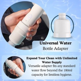 Portable Bidet for Travel - 3 Pressure Settings, USB Rechargeable, Adjustable Nozzle, Lightweight & Compact Design