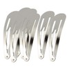 perfeclan 10/50er Silber Metall Haarclips mit Wassertropfenform, silber, 9cm 10pcs