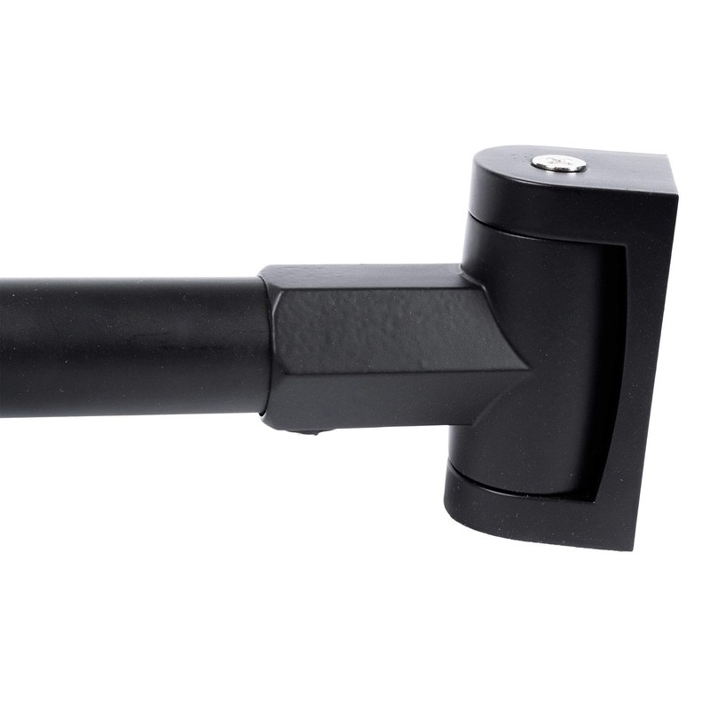 JS Jackson Supplies Double Curved Shower Rod, Metal Construction, Adjustable