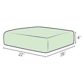 skyfiree Outdoor Cushion Covers 2 Pack 22"x20"x4" 600D Patio Chair Cushion Covers Replacement Outdoor Pillow Seat Cover Washable Black ONLY COVERS