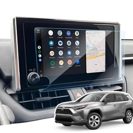 LANGBEAN Anti-Glare Matte 8-Inch Screen Protector for 2023-2025 Toyota RAV4 (LE/XLE/SE/XLE Premium/Woodland Edition) Infotainment Touchscreen, 9H Tempered Glass/Anti-Fingerprint 2025 RAV4 Hybrid Accessories