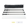 12 Ft Dust Barrier Poles with 4 Telescoping Sections Convenient