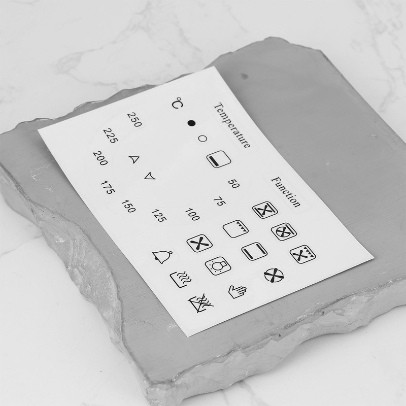 Create idea 4Pcs Oven Temperature and Function Dial Sticker Set