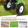 Auto Dynasty Walk-Behind Broadcast Spreader, 80LBS Capacity Fertilizer Spreader for