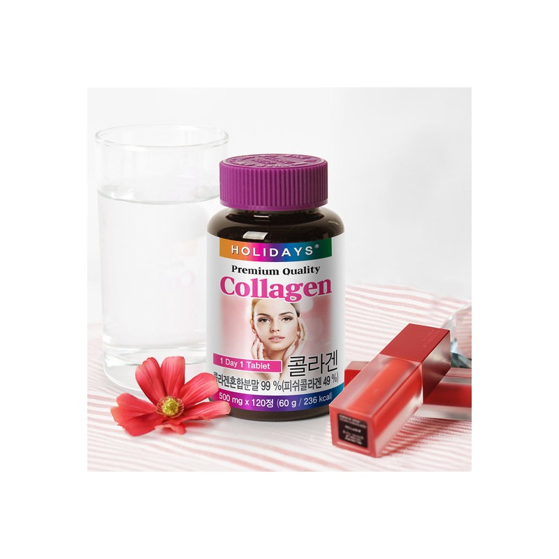 Holidays Collagen 120 Tablets, 2 Bottles (8-Month Supply) / 홀리데이즈