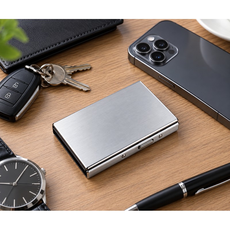 RFID Blocking Card Holder for Everyday Carry – Slim Alloy