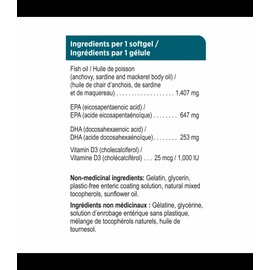 Genuine Health Omega3+ Triple Strength + D3 60 Capsules