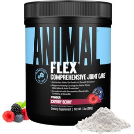 Animal Flex Powder – All-in-one Complete Joint Support Supplement – Contains Collagen, Turmeric Root, Curcumin, Glucosamine & Chondroitin – Helps Repair And Restore Joints –Cherry Flavor, 30 Scoops