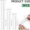 6 Pack Plastic Ruler Set, 30cm Ruler, 20cm 15cm Sizes