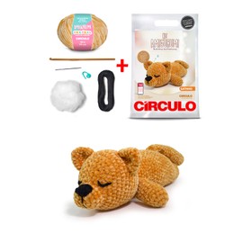 CÍRCULO Circulo Amigurumi Crochet Kit - It's Nappy Time - All Included, Easy Instructions - Crochet Kit for Beginners - Crochet Set - Animal Crochet Kit, Premium Amigurumi Yarn for Crocheting – Kitty