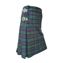 Tartancity Kilt Men's - 5 Yard Traditional Scottish Kilts for Weddings, Formal Events, Ceilidh, Highland Games & Special Occasions (Black Watch, 30")