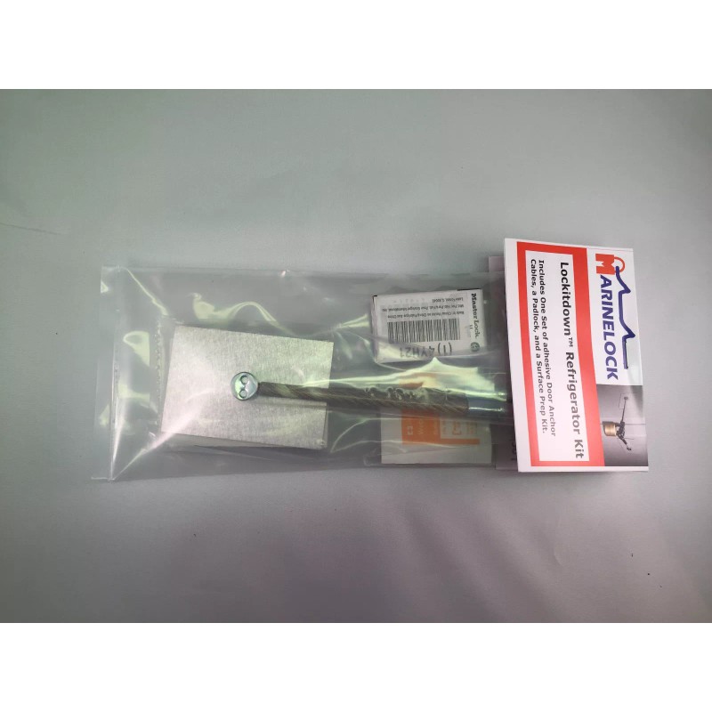 Marinelock Stainless Refrigerator Door Lock with Padlock