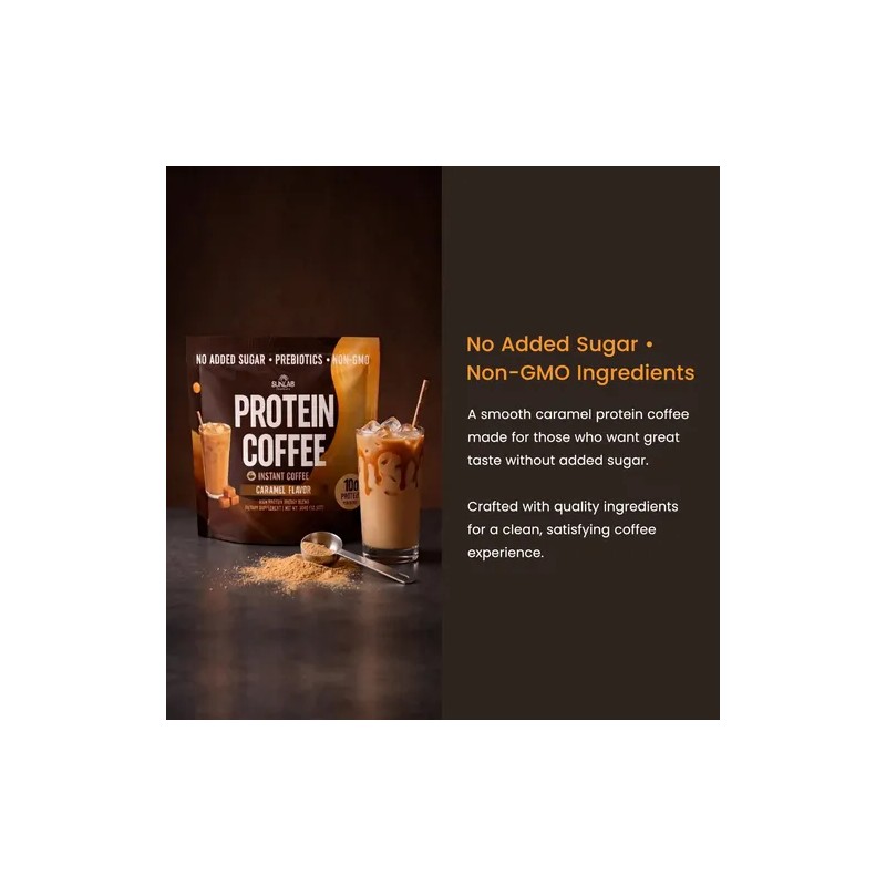 Sunlab Essentials Café En Polvo Sabor Caramelo Con Proteína