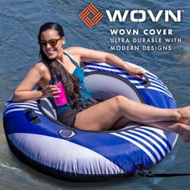 GoSports WOVN River Tubes with Premium Canvas Covers - Choose Your Style - Heavy Duty Floats for Rivers, Lakes, & Pools