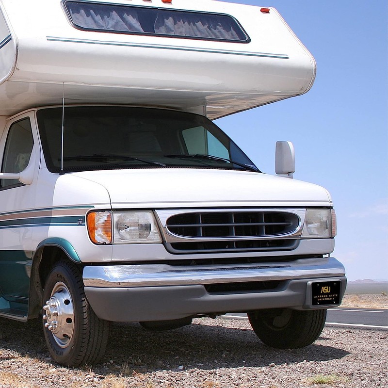 Rico Alabama State Hornets Black Mirror Look Acrylic License Plate