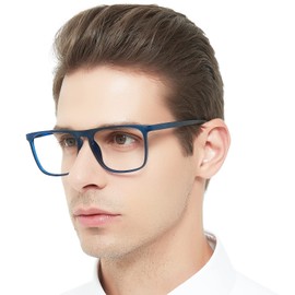 OCCI CHIARI Extra Strong Reading Glasses 6.0+ Wide Frame Readers Men (6.0 5.0 4.0 1.0 1.5 2.0 2.5 3.0 3.5)