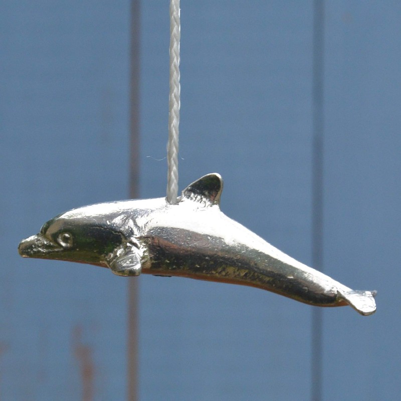 Dolphin Pewter Light Pull Traditional Switch Weight Handle Bathroom Light