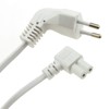 Right Angled 2-Pin Euro Plug to Figure of 8 C7