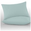 Microfiber Pillow Cases 2 Pack - Plain Dyed Housewife Pillowcases