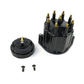 Pertronix D600710 Black Male Cap and Rotor for Flame-Thrower Billet Distributor 8 Cylinder Engine