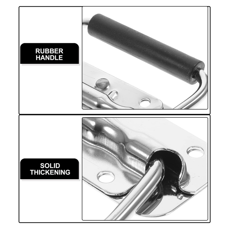 DOITOOL Cupboard Handles, 4pcs Spring Loaded Handle, Surface Mount Chest