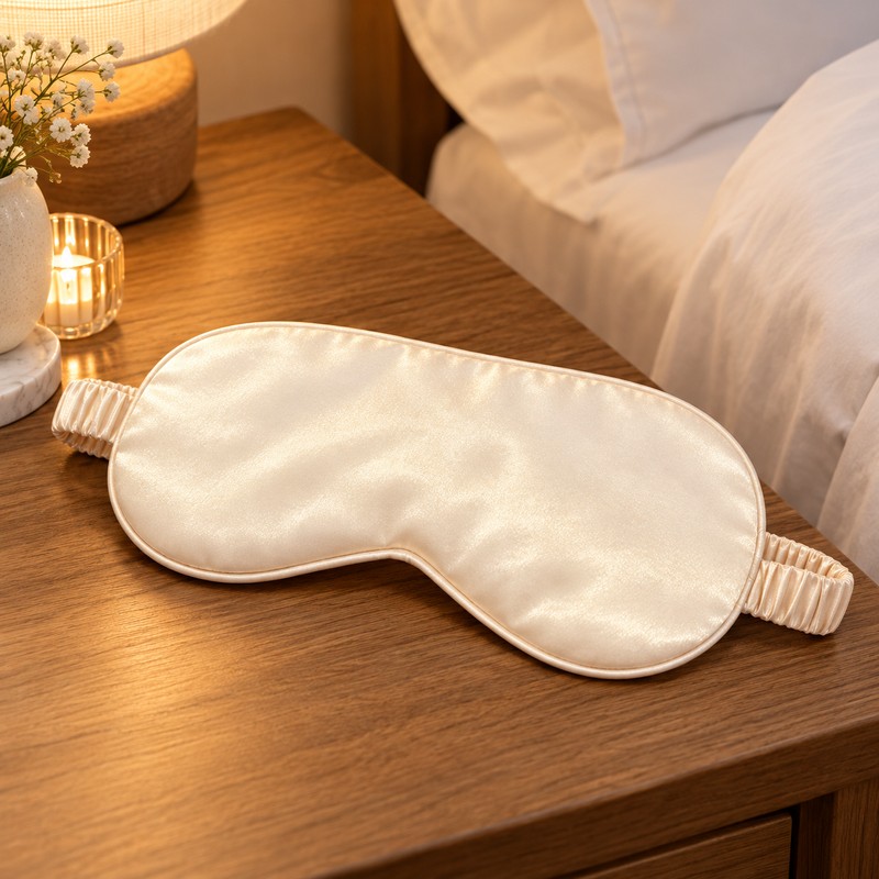 Double-Sided Sleep Eye Mask for Sleeping and Travel – Soft,
