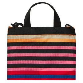 Marimekko 091985 356 FUNNY CROSS POCKET TASARAITA Shoulder Bag, Multicolor, Dark Blue / Pink / Multi