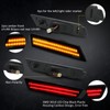 Bestview - Luces LED ahumadas laterales para Chevy Camaro 2010-2015,
