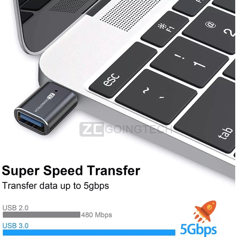 Zcgoingtech Adaptador Otg Usb Tipo C A Usb 3.0 5gbps