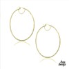 HUG A HOOP - 925 Sterling Silver Gold Overlay Textured