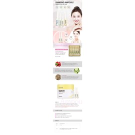 Eveever Diamond Arbutin Ampoule 2mlx20ea (Whitening Aloe + Whitening Ampoule 10 Types) / 이브에버 다이아몬드 알부틴앰플2mlx20ea (화이트닝알로에+미백앰플10종)