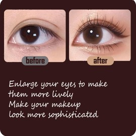 FMNGOP Ginani Magnetic Lashes, Ginani Magnetic Lashes Kit, Ginani Magnetic Eyelashes With ApplicatorReusable Magnetic Eyelashes, Magnetic Eyelashes Natural Look (A)