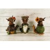 Gerson Spring Decor - Garden Friends Highland Cow Figurine 3pc
