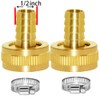 YOUHO Garden Hose Adapter Swivel Fitting GHT 3/4 to 1/2