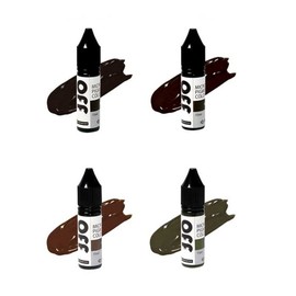 Offline feathering eyebrow semi-permanent pigment 4 types of resin eyebrow texture - F01-Deep Black Brown / 오프 라인 페더링눈썹 반영구색소 4종 수지 눈썹결 - F01-딥블랙브라운