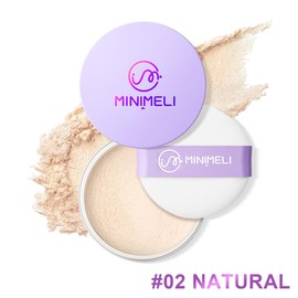 Matte Loose Powder Makeup, Poreless Lasting Face Setting Powder Controls Shine, Natural-looking, Silky Matte, Lightweight Flawless Face Make Up, 0.35Oz (#02 NATURAL)