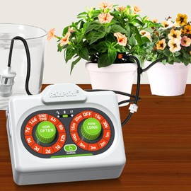Easy-Setup Automatic Plant Watering System for Indoor & Outdoor Pots – Battery Powered Drip Irrigation Kit with Adjustable Water Output, IP54 Waterproof, Watering for 10–15 Plants, Beginner-Friendly