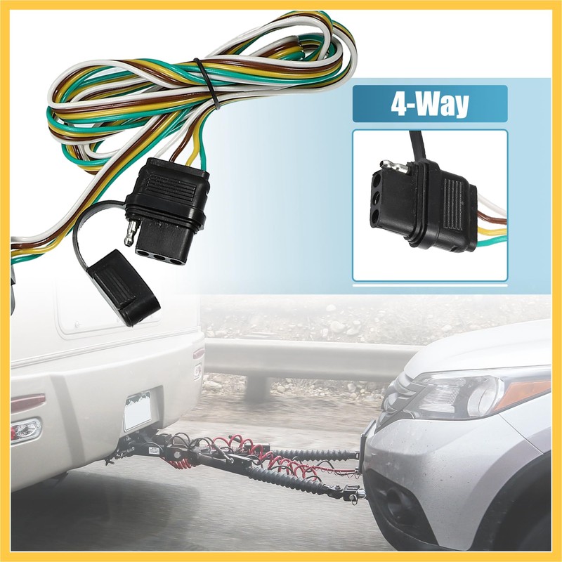 REPAIROCK 1 Set 118494 4-Pin Trailer Wiring Harness for Ford
