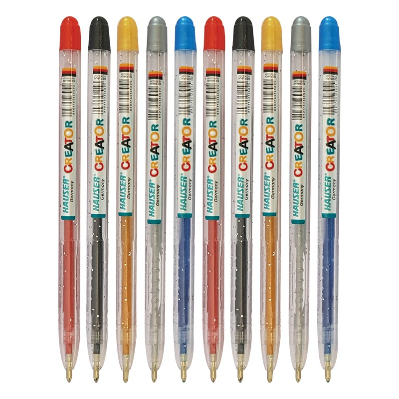 CREATOR Glitter Gel Pens, MULTICOLOUR, Medium Point (1.0mm), Pack of