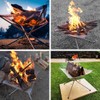 YEASQGS Portable Outdoor Camping Fire Pit Mesh Foldable Stainless Steel