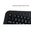 Adesso AKB-450UB - Ergonomic Keyboard with Built-in Touchpad, Wired, Multimedia