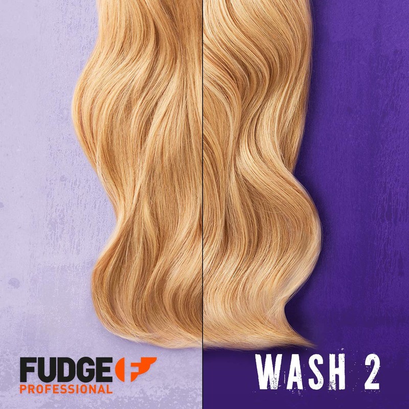 Fudge Professional Purple Shampoo and Conditioner, Everyday Clean Blonde Damage