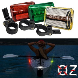 OZ-USA® Navigational Clip On Boat Light LED Marine Yacht Sailboat Zodiac Jetski Airboat Trawley Kayak Canoe Tugboat Fishing Vessels