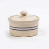 Heritage Blue Stripe Stoneware Ramekin with Lid