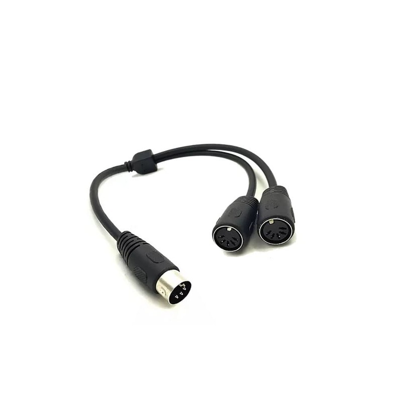 5 Pin MIDI DIN Y Splitter Cable Adapter 1 x