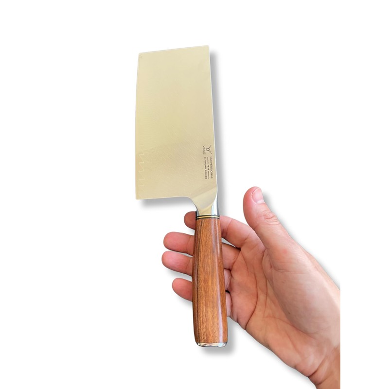 VICIUS 7.5-Inch Cleaver – 67-Layer Damascus Steel Tuoda Series, Razor-Sharp